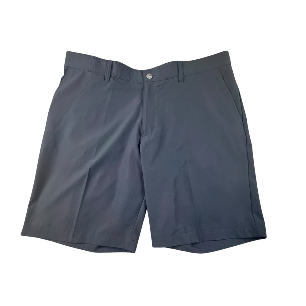 Adidas Golf Shorts Mens 36 Black Performance Stretch Flat Front ADVR0838